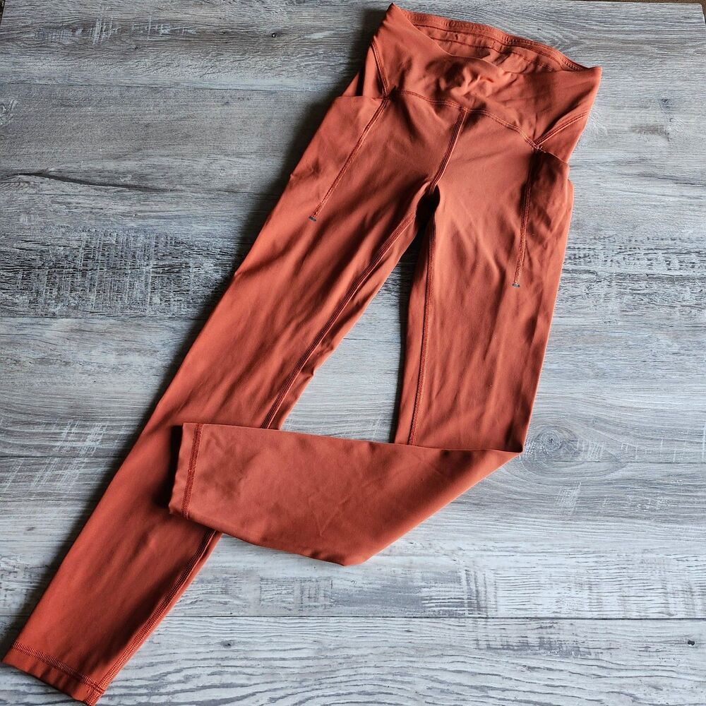 (4) Lululemon Power Thru High-Rise Tight 25"